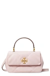 Tory Burch Women's Kira Diamond-quilted Leather Top-handle Bag In Rose Salt