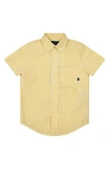 BROOKS BROTHERS KIDS' GINGHAM SHORT SLEEVE COTTON BUTTON-DOWN SHIRT