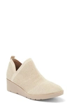 Taryn Rose Kabe Knit Wedge Bootie In Gold Knit