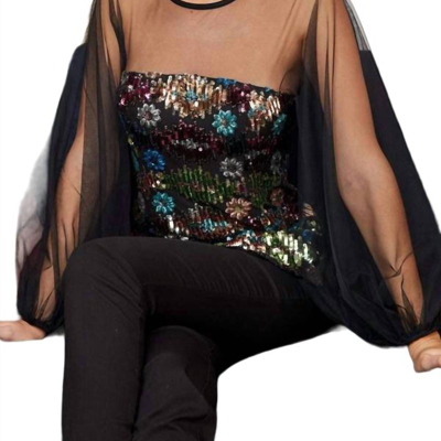 Eva Franco Candace Top In Black