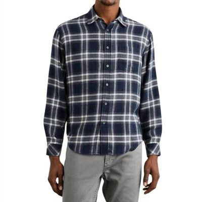 Rails Lennox Button Down In Navy In Blue