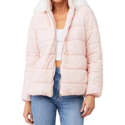 Show Me Your Mumu Snowbird Puffer Jacket In Pink