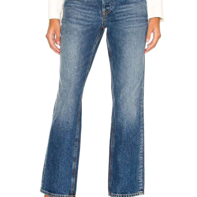 Grlfrnd Cassidy High Rise Straight Jean In Blue