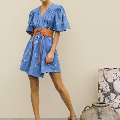 Ciao Lucia Sabrina Dress In Blue