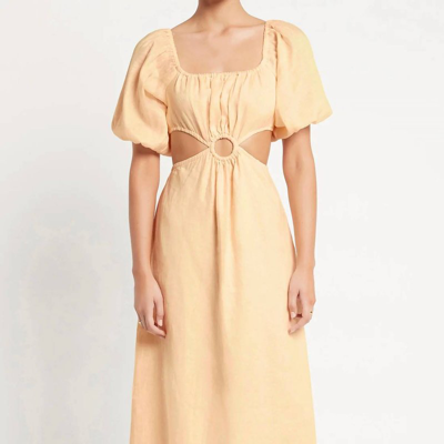 Faithfull The Brand Trinita Maxi Dress In Beige