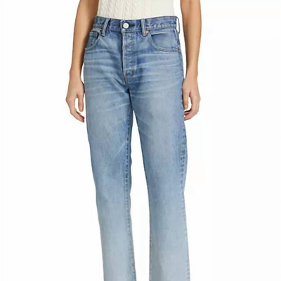 Moussy Vintage Sahlen Straight Jean In Blue
