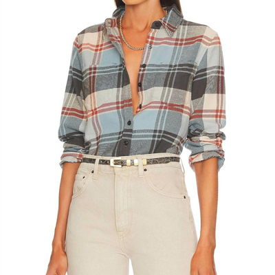 The Great Scouting Button Up Shirt In Smoky Mountain Plaid In Blue