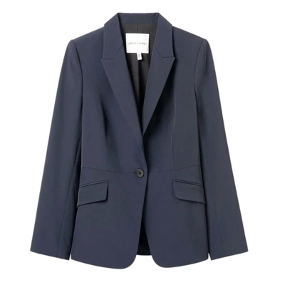 Judith & Charles Miles Blazer In Blue