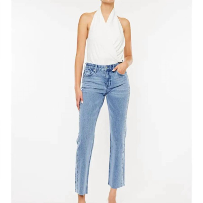 Kancan Evelyn Mid Rise Jeans In Blue
