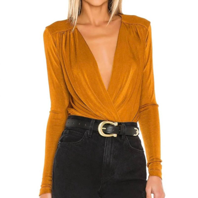 Free People X Revolve Turnt Bodysuit In Yellow