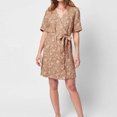 Faherty Ashley Dress In Brown