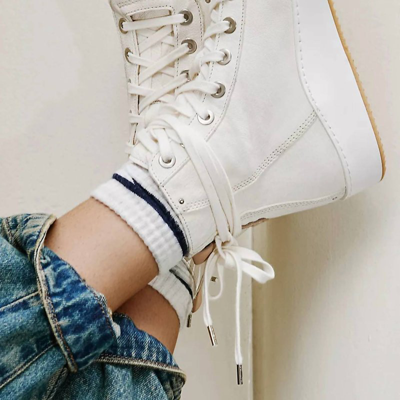 Free People Wtf Saturday Sneaker In Off White