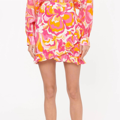 Cami Nyc Mika Skirt In Retro Floral In Multi