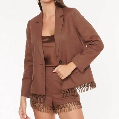 Cami Nyc Chitra Jacket In Coconut In White