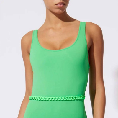 Solid & Striped Women's Annemarie Belted One-piece Swimsuit In Green