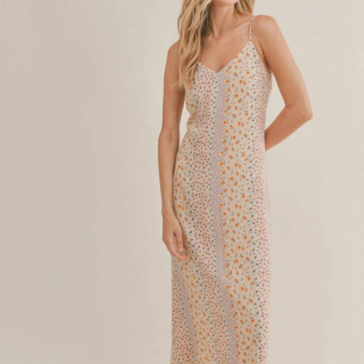 SADIE & SAGE MONTAUK SUNRISE SPAGHETTI STRAP MAXI DRESS