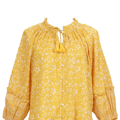 Cleobella Lyra Blouse In Yellow