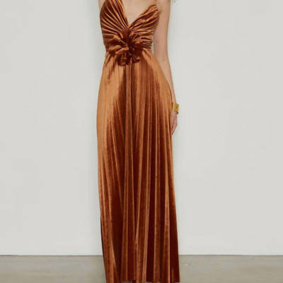 Delfi Collective Helina Dress In Brown