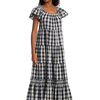 The Great The Nightingale Dress In Navy Heart Check
