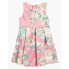 AVA & YELLY FLORAL PLEATED PARTY DRESS