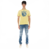 CULT OF INDIVIDUALITY SHIMUCHAN LOGO SHORT SLEEVE CREW NECK TEE IN VINTAGE YELLOW