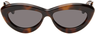 Loewe Curvy猫眼太阳镜 In Black,flame