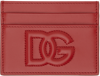 DOLCE & GABBANA RED LOGO CARD HOLDER