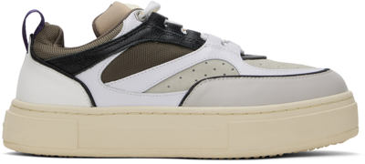 Eytys Beige & Gray Sidney Sneakers In Macchiato Leather