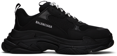 BALENCIAGA BLACK TRIPLE S SNEAKERS