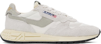 Autry Reelwind Low-top Sneaker With Suede Overlays In Neutral