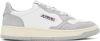 AUTRY WHITE & GRAY MEDALIST LOW SNEAKERS