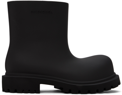 Balenciaga Black Eva Steroid Ankle Boots