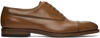 FERRAGAMO BROWN TOE CAP OXFORDS