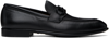 FERRAGAMO BLACK GANCINI ORNAMENT LOAFERS