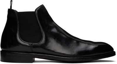 Officine Creative Black Signature 002 Boots In Canyon Nero