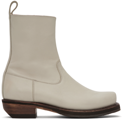 Won Hundred Off-white Sendra Edition Barcelona Boots In Creme