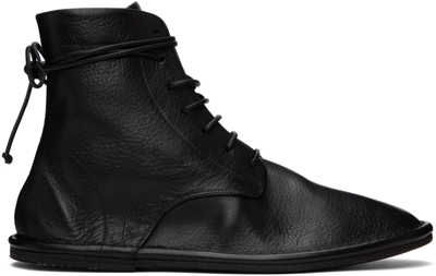 Marsèll Black Filo Boots In Nero