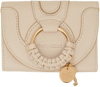 SEE BY CHLOÉ BEIGE HANA COMPACT WALLET