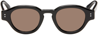 Kenzo Black  Paris Boke Flower Sunglasses In Shiny Black / Brown