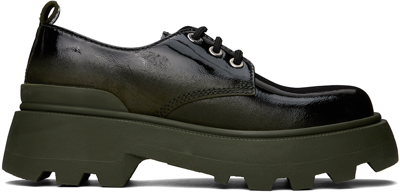 Ami Alexandre Mattiussi Khaki Lug Sole Derbys In Olive Fonce/364