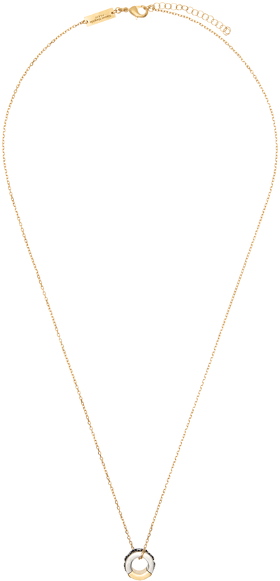 Maison Margiela Gold Pendant Necklace In 965 Yellow Gold Plat