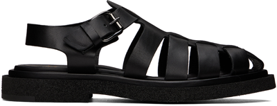 Officine Creative Black Tonal 018 Sandals In Nero