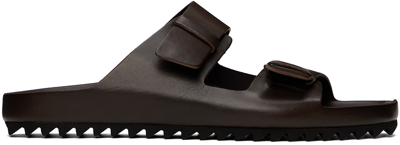 Officine Creative Brown Agorà 002 Sandals In Coffee