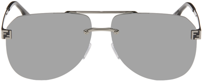 Fendi Gunmetal  Sky Sunglasses In Gray