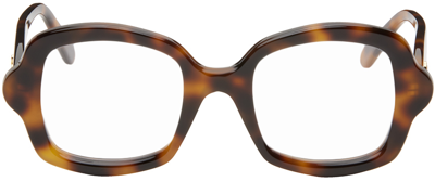 Loewe Tortoiseshell Curvy Glasses In Brown