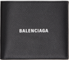 BALENCIAGA BLACK SQUARE FOLDED WALLET