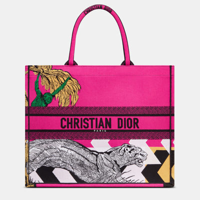 Pre-owned Dior Christian  Multicolor Canvas Tote