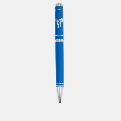 Pre-owned Goyard Skyblue Solid Silver Pen In Blue