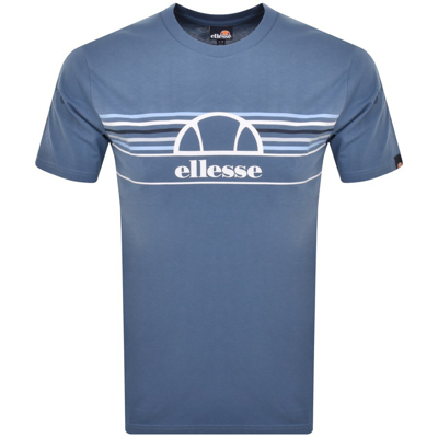 Ellesse Lentamente Logo T Shirt Blue