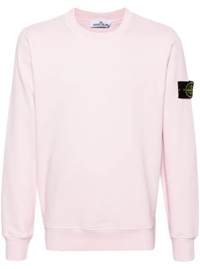Stone Island Felpa Sweatshirt In Rosa